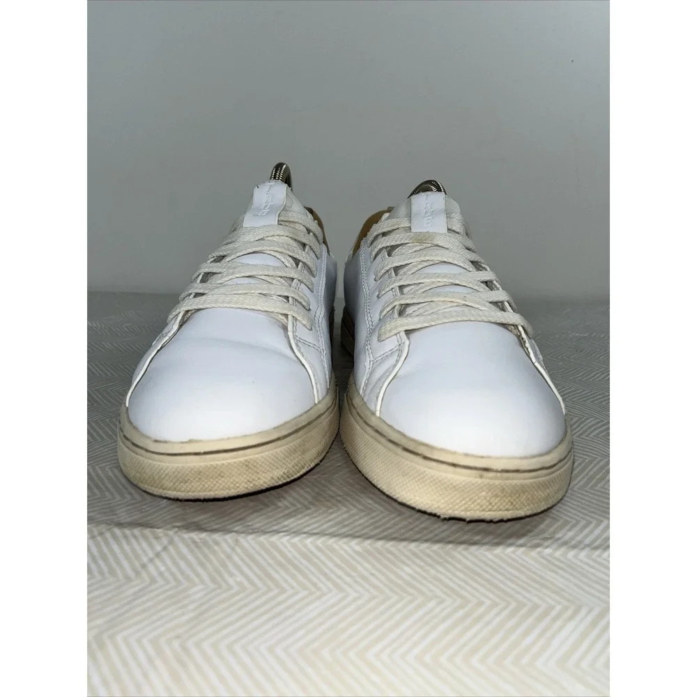 True Linkswear TL-01 Spikeless Mens Golf Shoes White Leather Sz 8.5 All‎ Weather